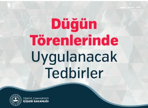 Düğün Törenlerinde Uygulanacak Tedbirler